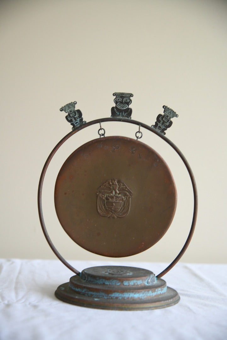 Vintage Eastern Copper Table Gong