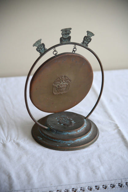 Vintage Eastern Copper Table Gong