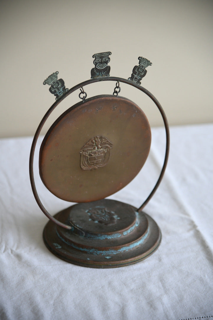 Vintage Eastern Copper Table Gong