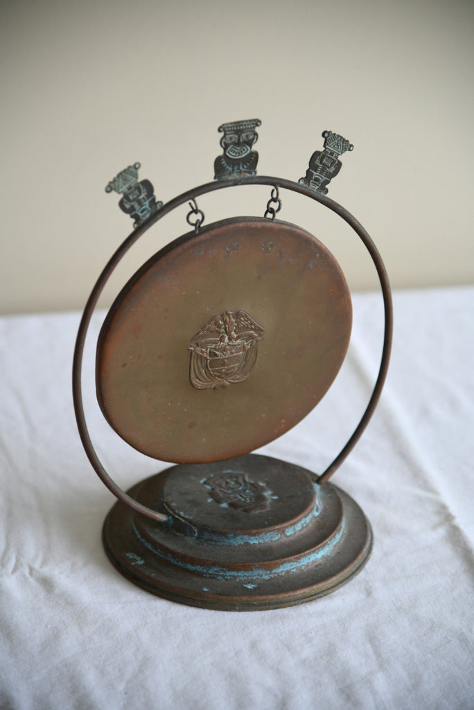 Vintage Eastern Copper Table Gong