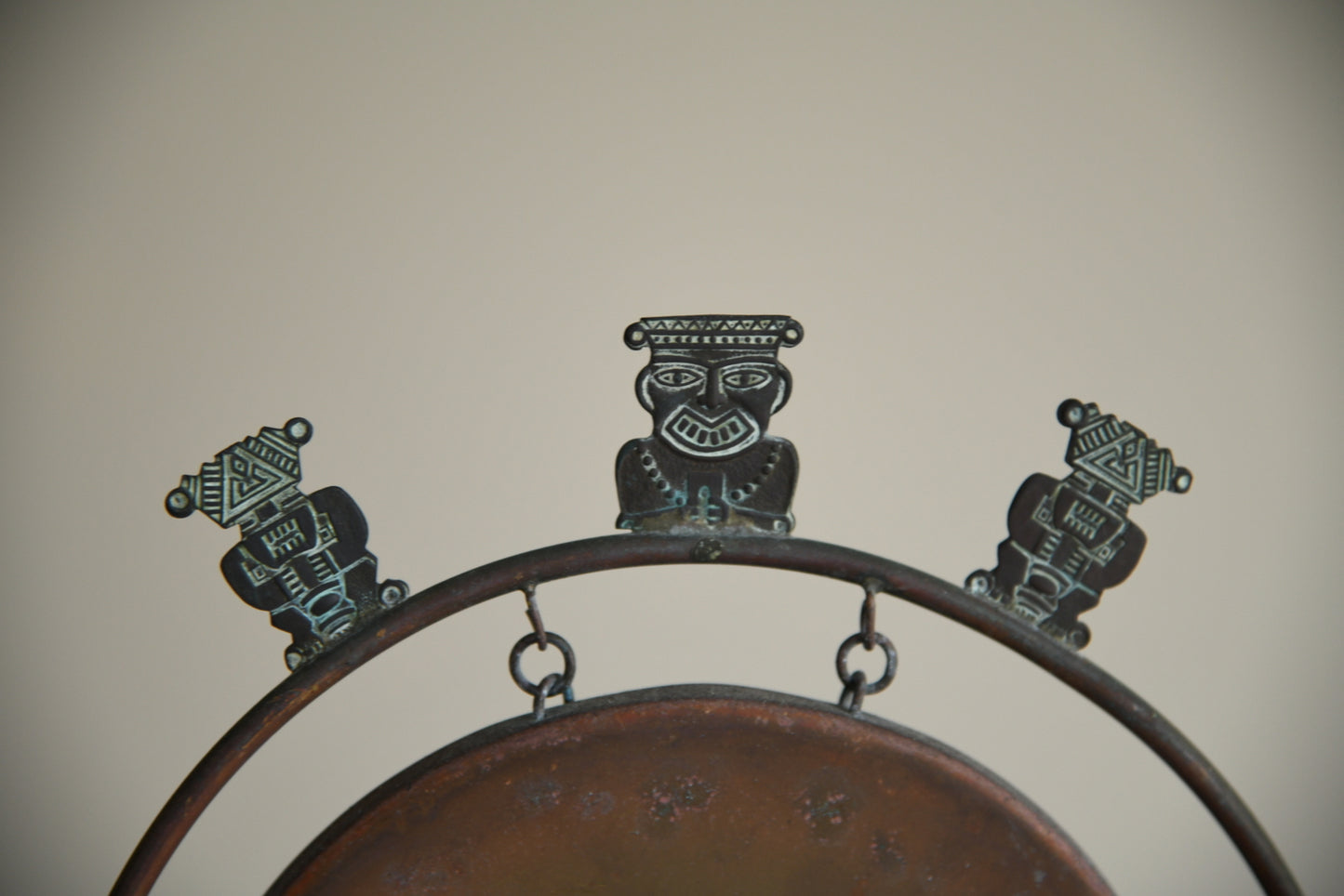 Vintage Eastern Copper Table Gong