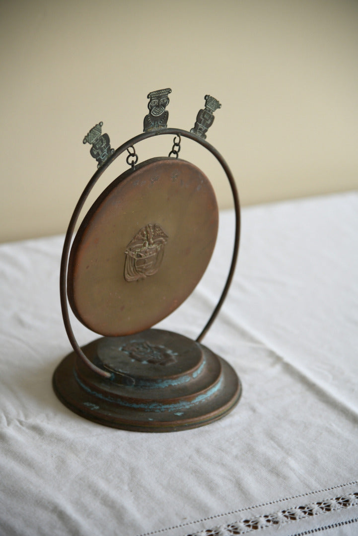 Vintage Eastern Copper Table Gong