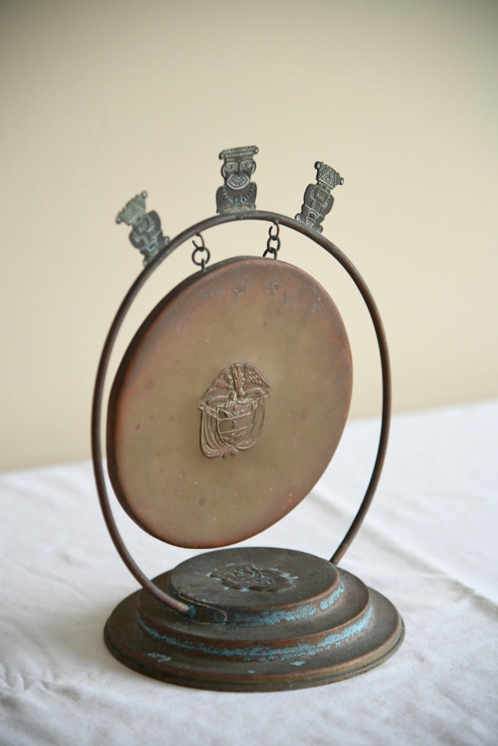 Vintage Eastern Copper Table Gong