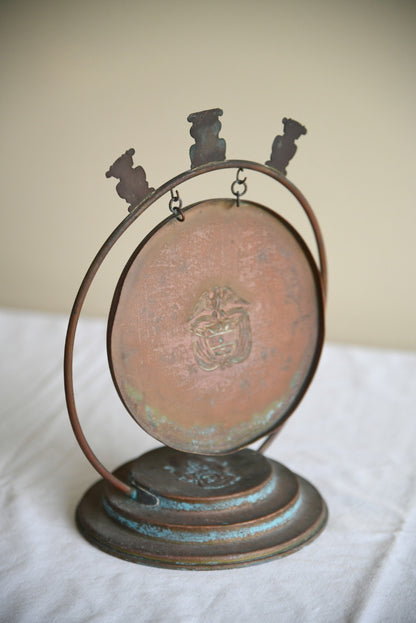 Vintage Eastern Copper Table Gong