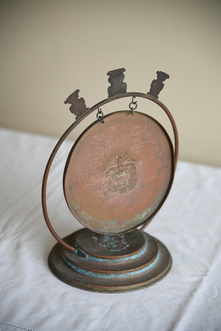 Vintage Eastern Copper Table Gong