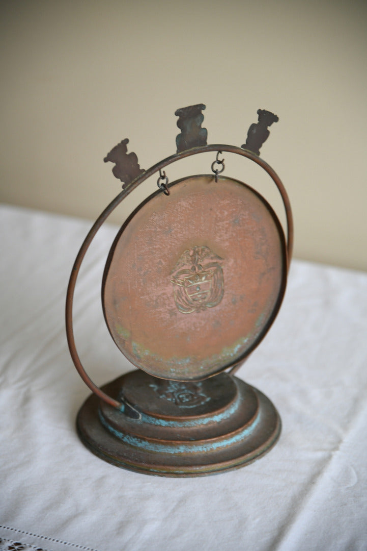 Vintage Eastern Copper Table Gong