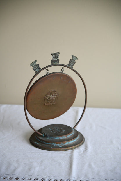 Vintage Eastern Copper Table Gong