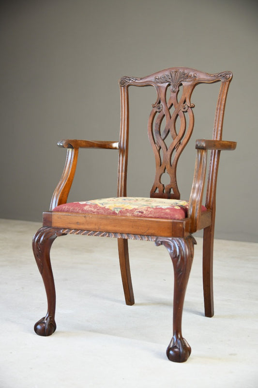 Single Mahogany Carver Chair