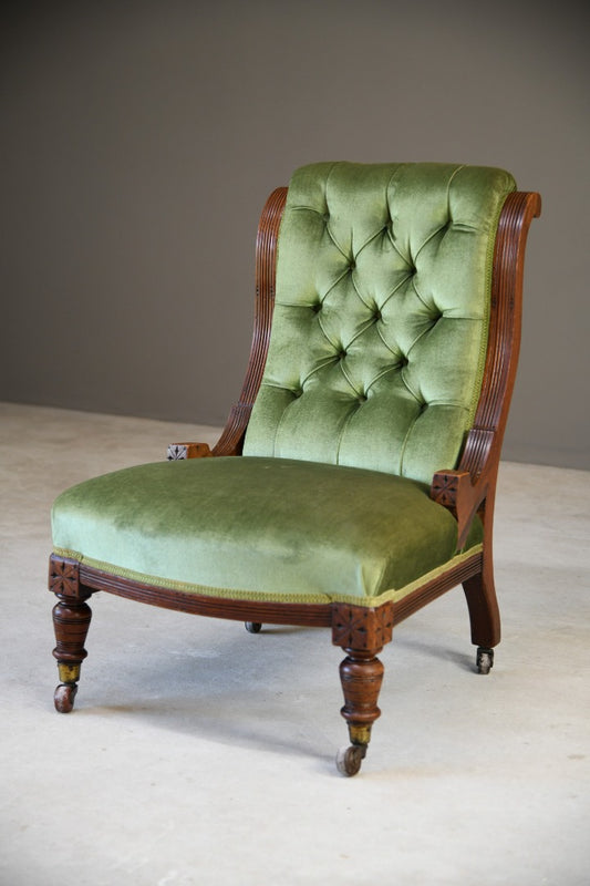 Victorian Mahogany Nursing Chair