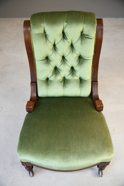 Victorian Mahogany Nursing Chair