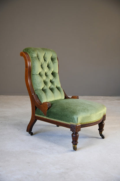 Victorian Mahogany Nursing Chair