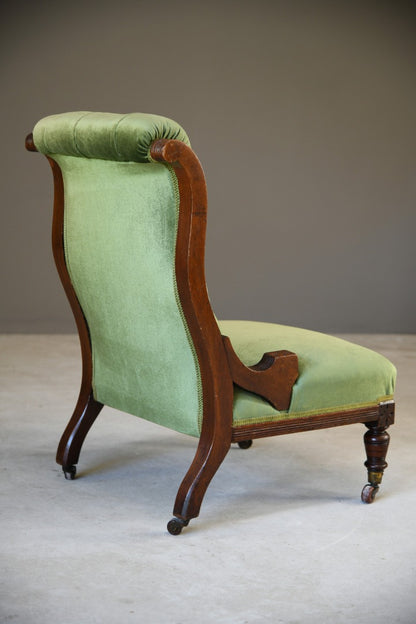 Victorian Mahogany Nursing Chair