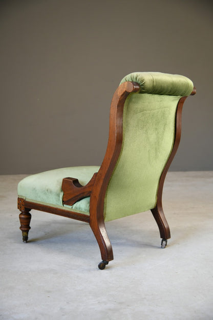 Victorian Mahogany Nursing Chair