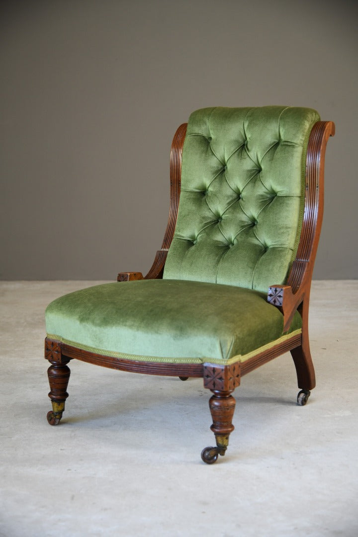 Victorian Mahogany Nursing Chair