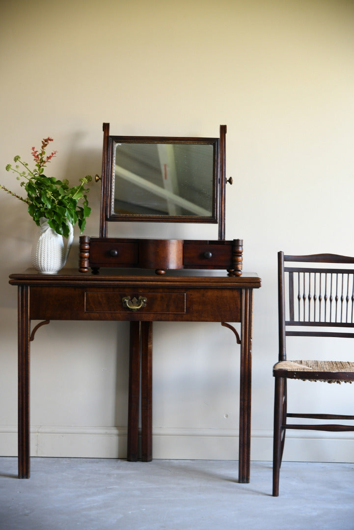 Antique Mahogany Toilet Mirror