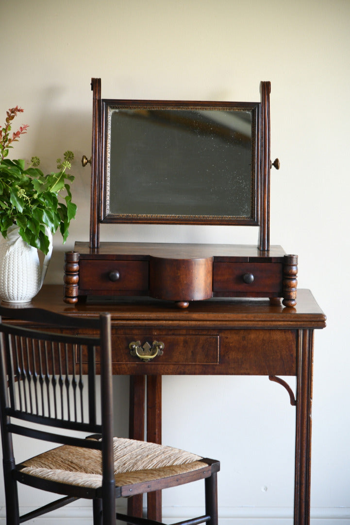 Antique Mahogany Toilet Mirror