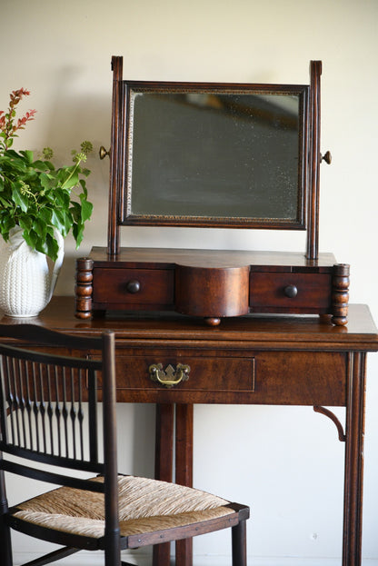 Antique Mahogany Toilet Mirror