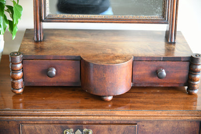 Antique Mahogany Toilet Mirror