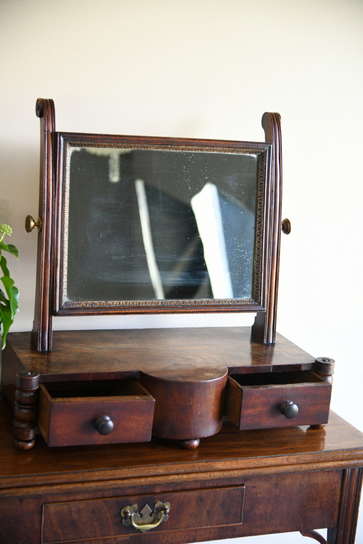 Antique Mahogany Toilet Mirror