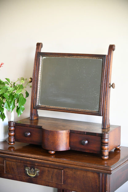 Antique Mahogany Toilet Mirror