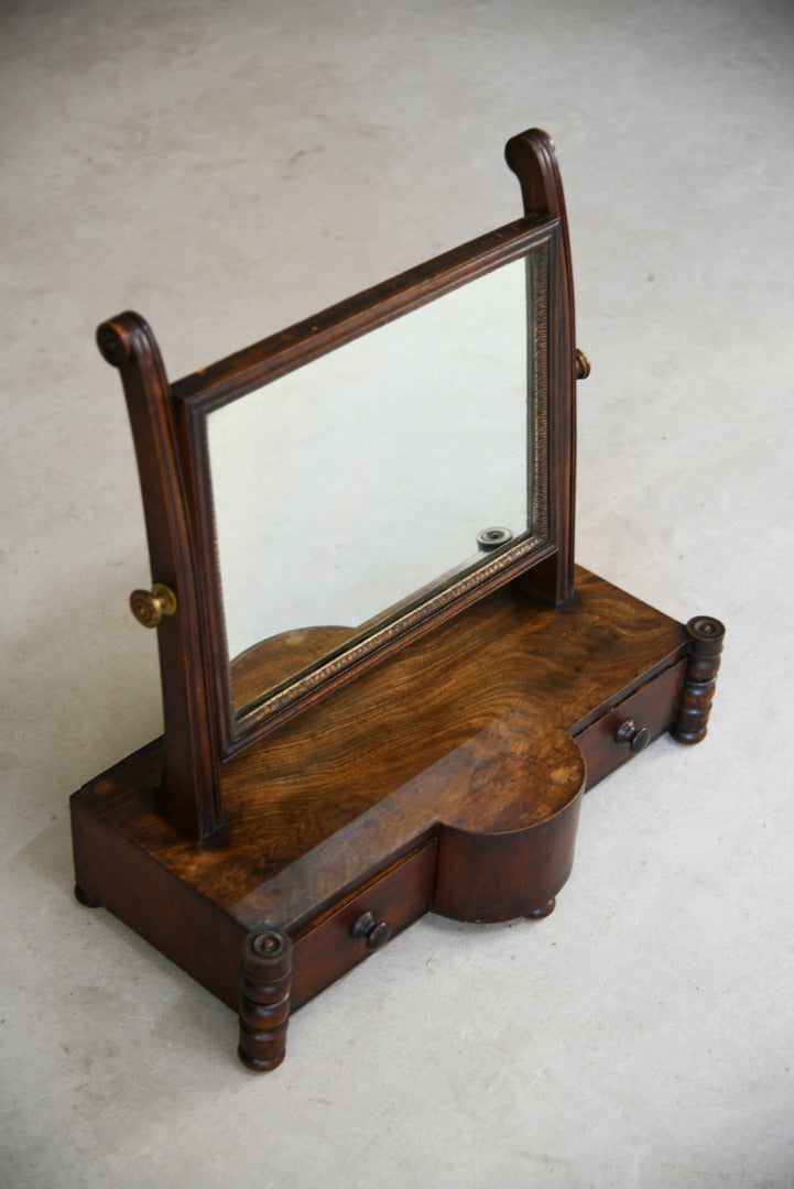 Antique Mahogany Toilet Mirror