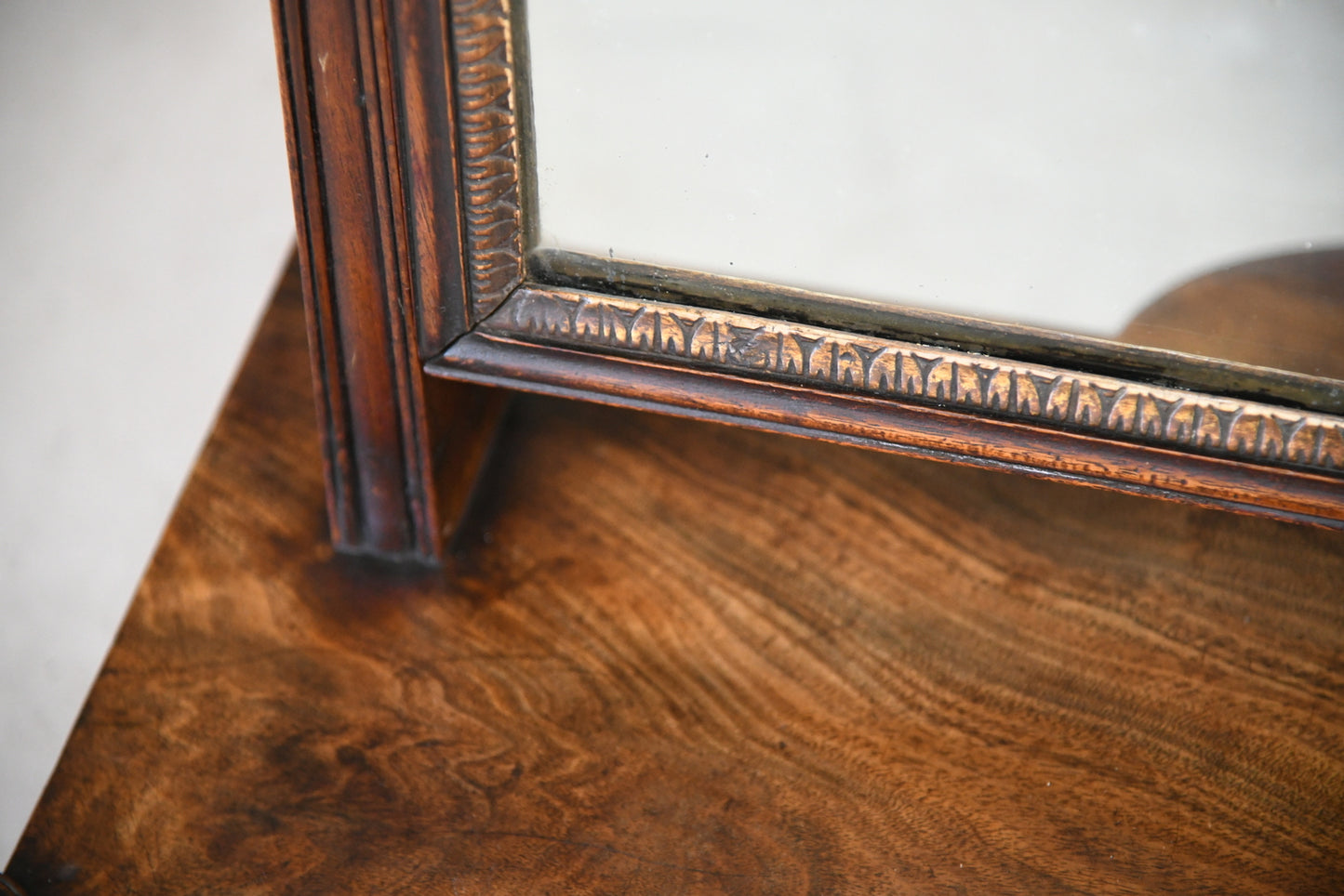 Antique Mahogany Toilet Mirror