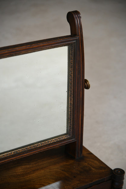 Antique Mahogany Toilet Mirror