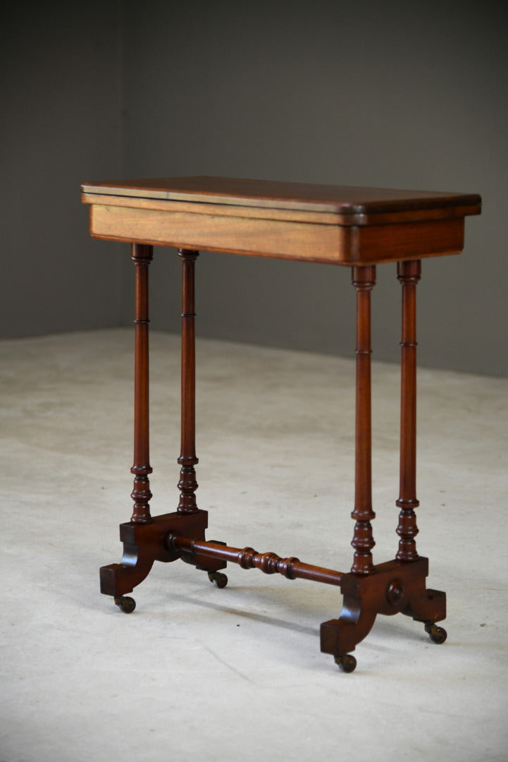 Victorian Mahogany Card Table