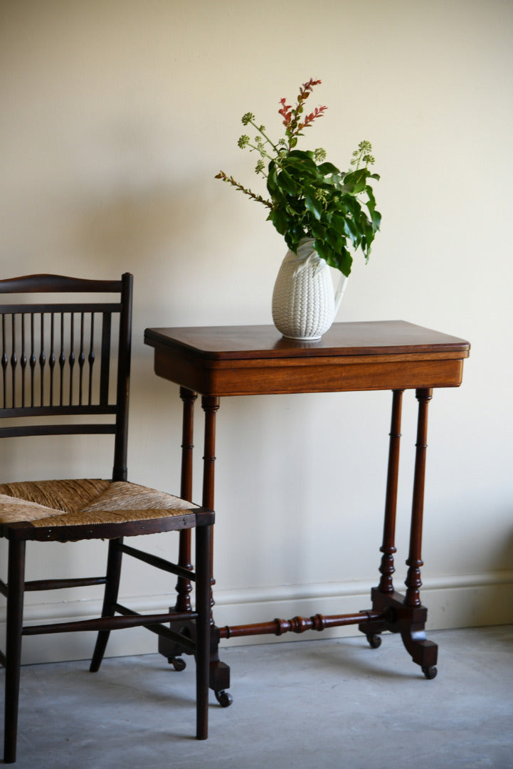 Victorian Mahogany Card Table