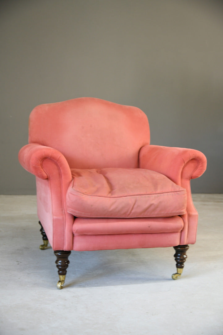 Antique Style Pink Upholstered Armchair