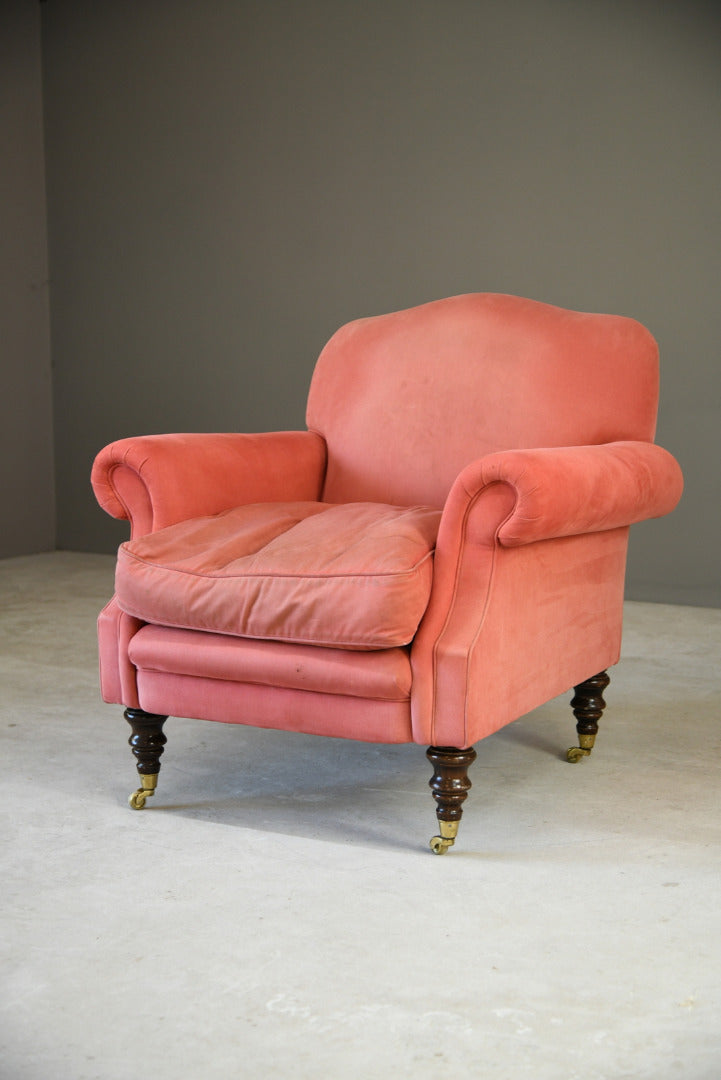 Antique Style Pink Upholstered Armchair