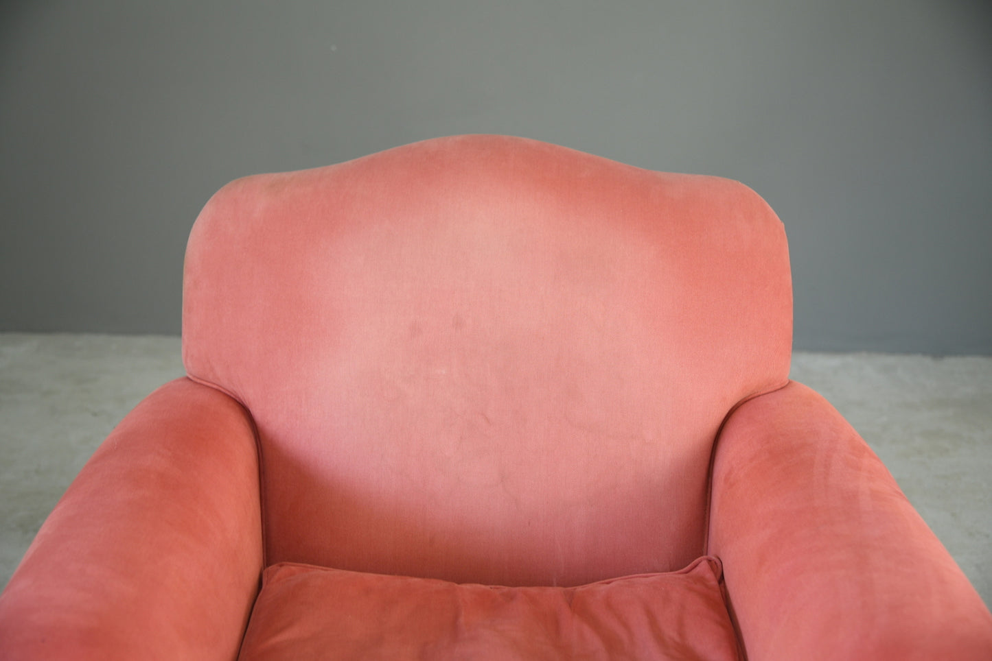 Antique Style Pink Upholstered Armchair