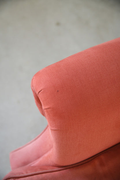 Antique Style Pink Upholstered Armchair