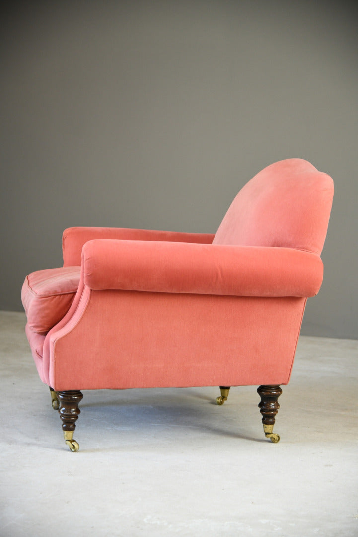 Antique Style Pink Upholstered Armchair