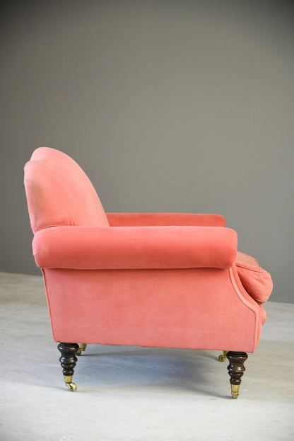 Antique Style Pink Upholstered Armchair