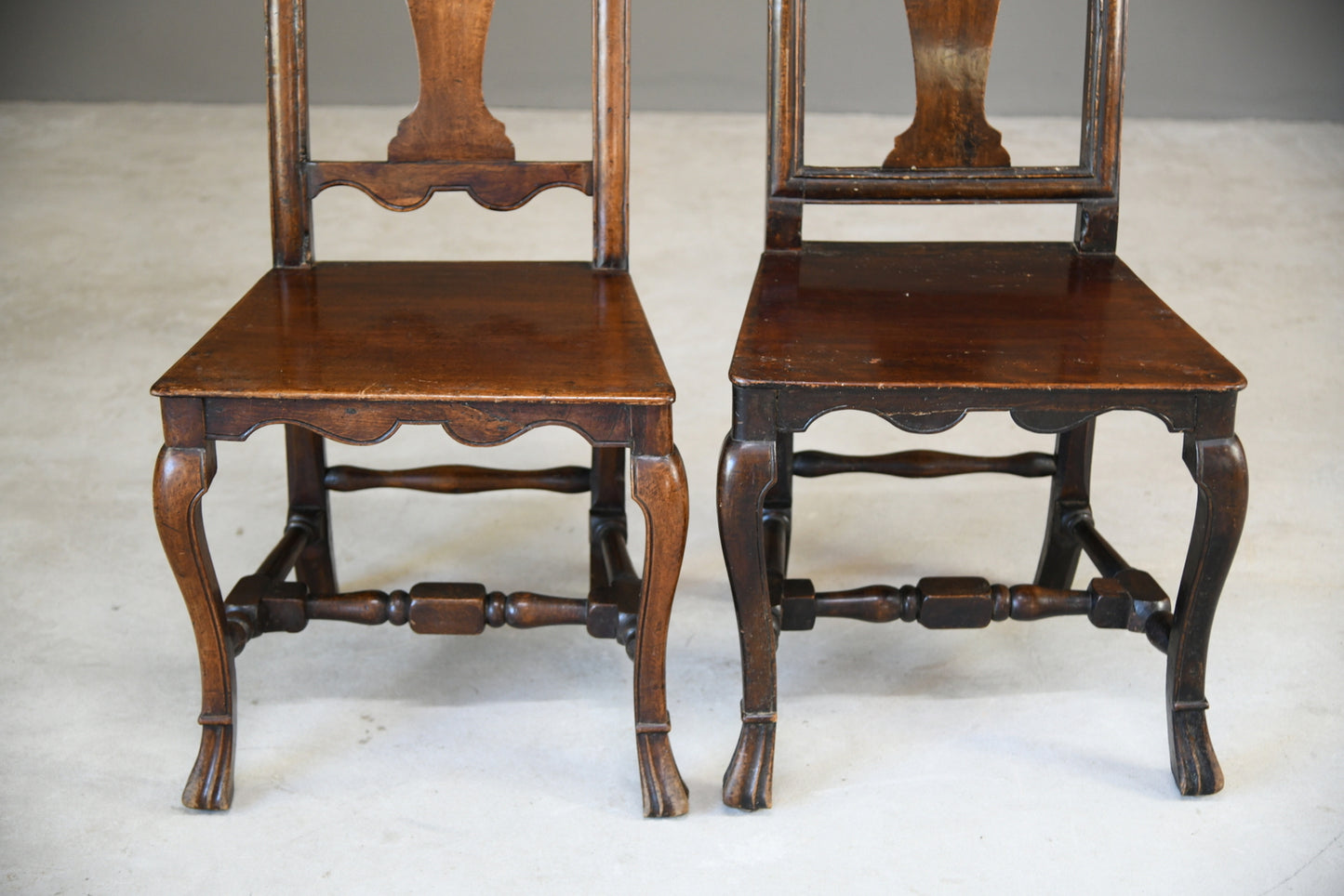 Near Pair Queen Anne Style Side Chairs