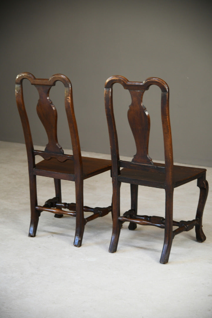 Near Pair Queen Anne Style Side Chairs