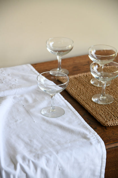 4 x Vintage Champagne Glasses