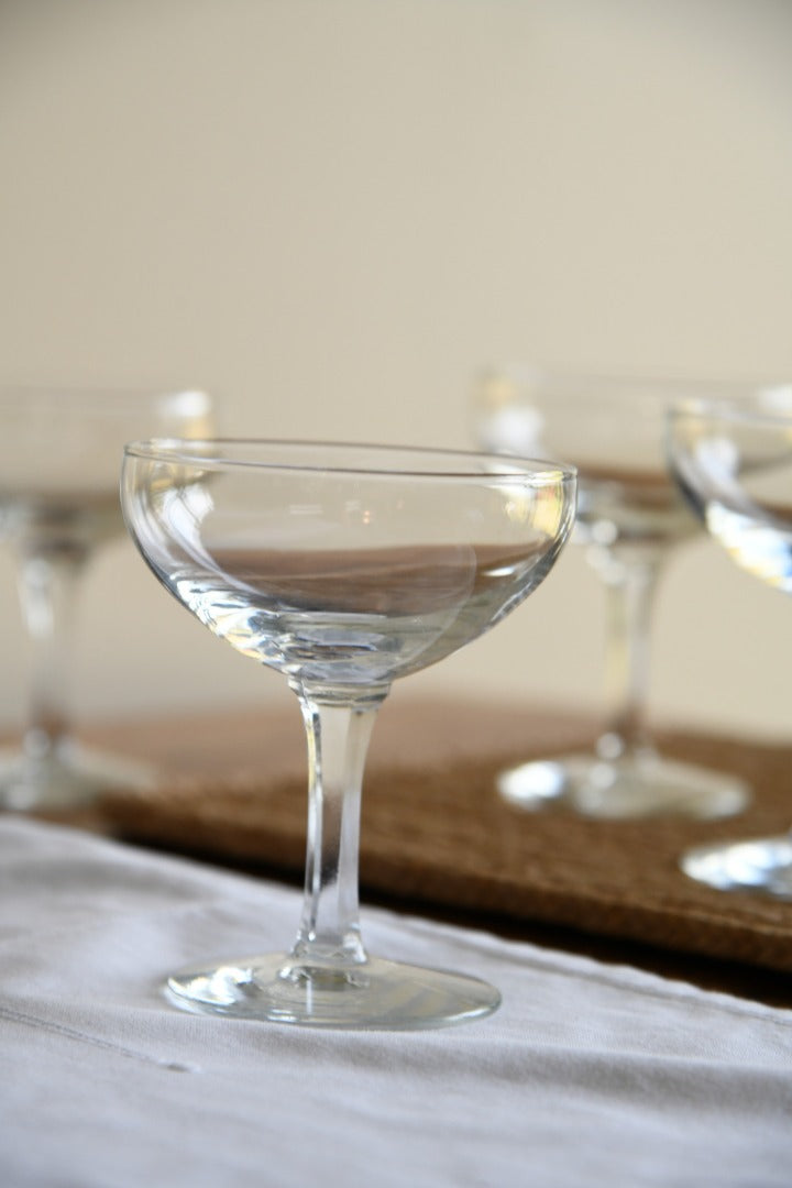 4 x Vintage Champagne Glasses