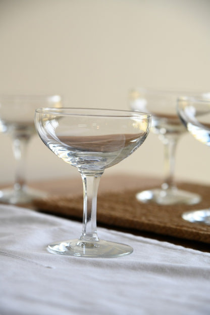 4 x Vintage Champagne Glasses