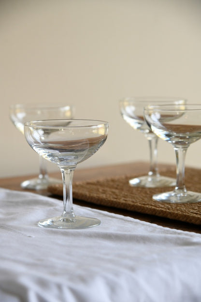 4 x Vintage Champagne Glasses