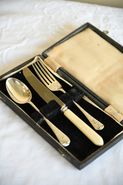 Silver Christening Cutlery Set