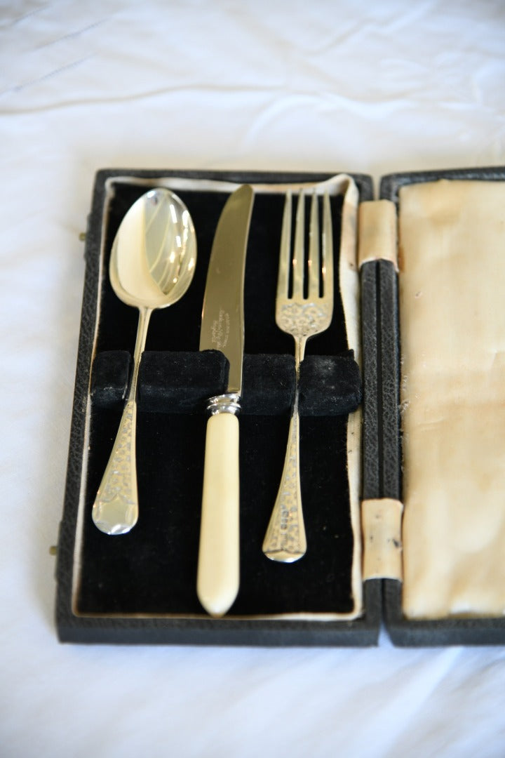 Silver Christening Cutlery Set