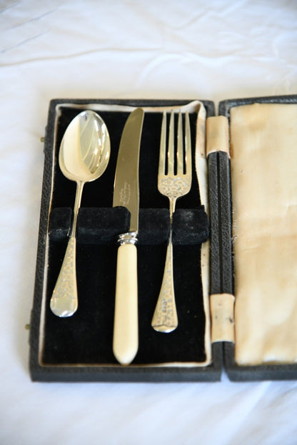 Silver Christening Cutlery Set