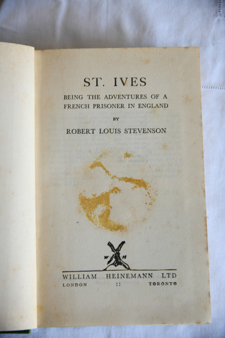 St Ives Book - R L Stevenson
