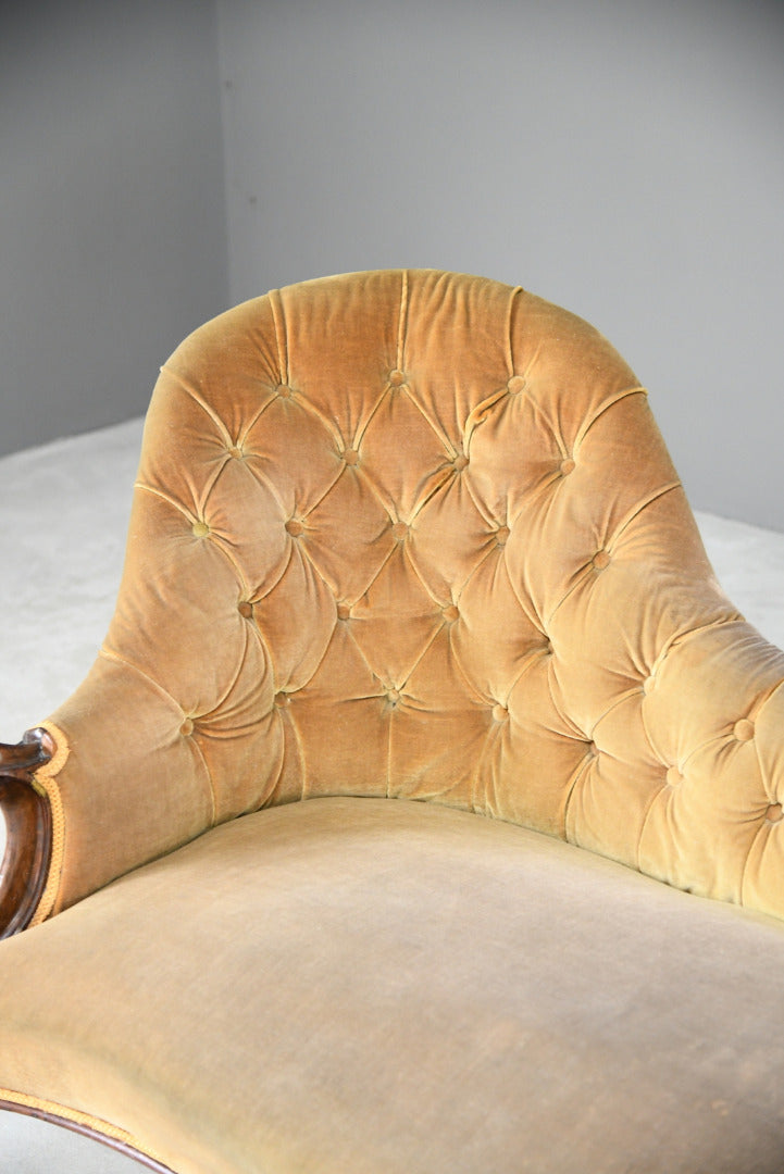 Victorian Button Back Chaise Longue