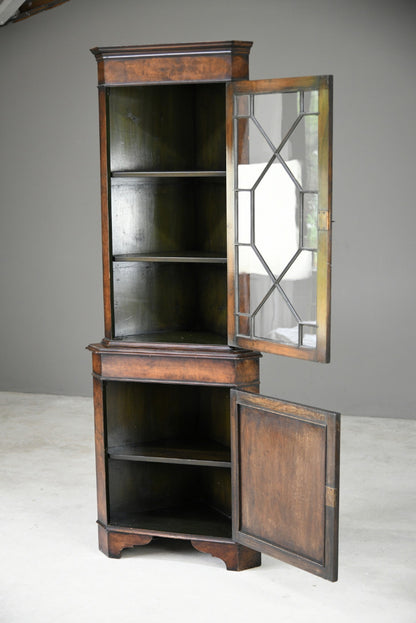 Astragal Glazed Corner Cupboard