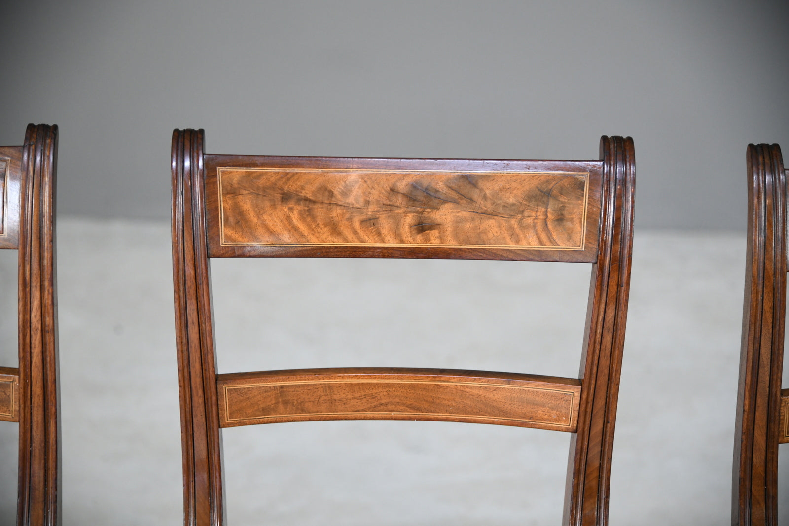 4 Mahogany Bar Back Dining Chairs