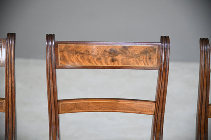 4 Mahogany Bar Back Dining Chairs