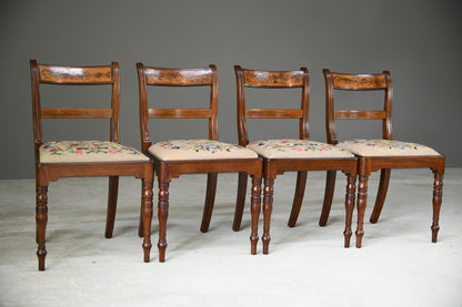 4 Mahogany Bar Back Dining Chairs